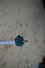 bague en perles "Swarovski" faite par moi