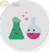 Daily Cross Stitch Love Chemistry