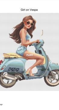 LeCoqDesign - Girl on Vespa