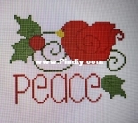 San-Man Originals - Peace Cardinal by Sandra Dering