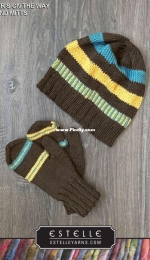 Winters On The Way Hat and Mitts by Flo Flory-Free