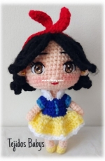 Tejidos Babys - Clarissa Tlacuatl -  Snow White - Spanish