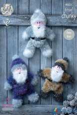 Tinsel Santas - 9031 - King Cole- English