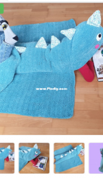 Hobbii Friends - Super Cute Design - Jennifer Santos - 1011-203-5879 - Dino Blanket - Dino Deken - Dutch - Free