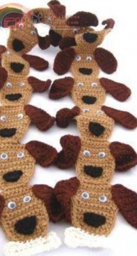 CraftBits - Shellie Wilson - Puppy Dog Crochet Scarf