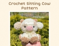 Pixie Plushies - Lorettas Loops - Loretta - Sitting Cow