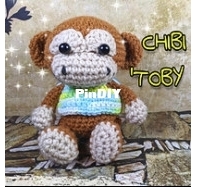 Melani Koo Amigurumi - Melani Halim - Chibi Series - Toby Monkey