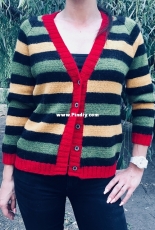 Urban Reggae Cardigan by Monika Lakt-German,Russian-Free