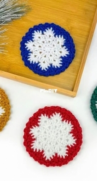 Jo to the World Creations - Jo Edwards - Snowflake Coasters - Free