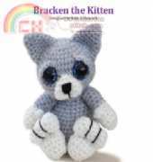 Patchwork Moose - Kate E Hancock  - Bracken the kitten