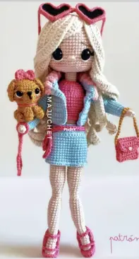 Majuchet - Yhialina Navarro - Doll Barbie plus Outfit and Dog- Muñeca Barbie mas Ropa y Perro - Spanish