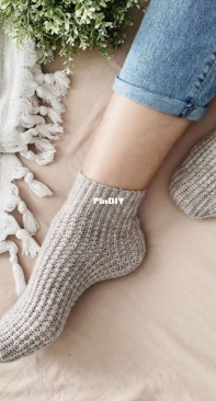 Crochet together - Svetlana Kochkina - Светлана Кочкина - Socks Pixel - Носочки Pixel - Russian