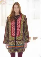 Tapestry Panel Coat by Lion Brand Yarn - FREE