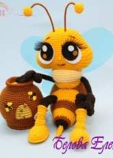 Esbelova - Елена Белова Elena Belova - Bee with honey pot - Russian