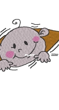 Vikky Hand Craft - Baby Peeking - Machine Embroidery Pattern