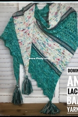 Dominoes & Lace Shawl by WandaMae Kafka-Free