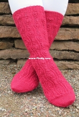 Pearls-on-a-String Socks by Anita Grahn