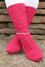 Pearls-on-a-String Socks by Anita Grahn