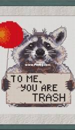 To Me You Are Trash Raccoon by Talking Moths