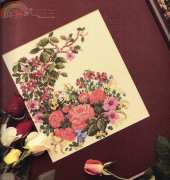 A Bouquet of Roses from Holidays In Cross Stitch 1989