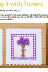 Cross Stitching Free Chart - Say it with Flower Designed by Amanda Gregory