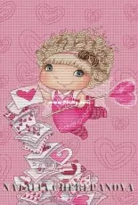Small Fly Valentines Day by Natalia Cherepanova
