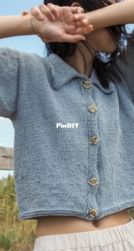 Boxy Cardigan - Phoebe Peach - FridayKnits - updated v2