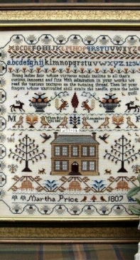 The Sampler Company - The Martha Price Sampler 1807 by Brenda Keyes - XSD
