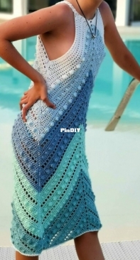Hobbii Design - Hookloopsarah - Aqua Dress - Free