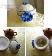 my work----Blue and white porcelain tureen