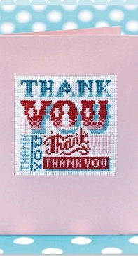 Thank You Card by Emma Congdon from Cross Stitch Collection 237 PCS + XSD