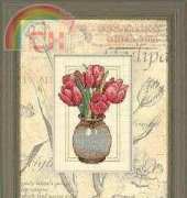 Dimensions - Matted Accents 6982 Red Tulips