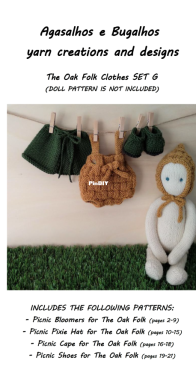 The Oak Folk Clothes Set A,B,C,D,F,G,H,I,J,K,L by Agasalhos e Bugalhos - Portugese English