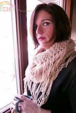 Too Yarn Cute -  Stacy Rhoads - Farrah Fringe Infinity Scarf