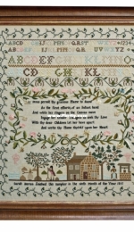 Hands across the sea samplers, Sarah Borton1815