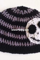 Marias Blue Crayon - Skeleton Beanie - Free