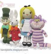 K and J Dolls - Sayjai Thawornsupacharoen - Alice in Wonderland Complete Set