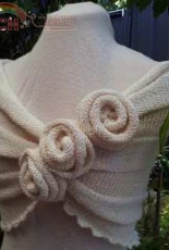 Summer Rose Capelet by Louise Fitzpatrick/FitzBirch Crafts-Free