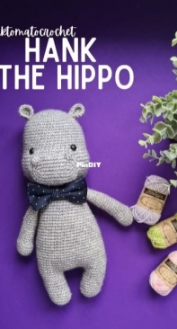 Pink Tomato Crochet - Anna Josephine Laurin - Hank the hippo - English