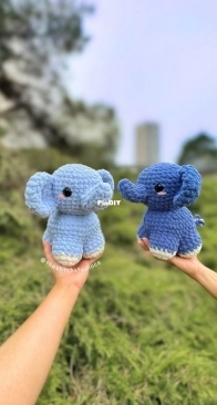 The Stitch Studio Ca - Steffie - Baby Elephant plushie