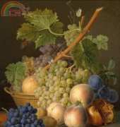 Golden Kite 2617 - Still Life with Grapes and Peaches