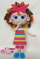 Bloemen en Bows amigurumi - Chamoy doll - Russian - Translated - Free