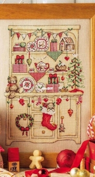 Christmas Dresser by Shannon Wasilief from Cross Stitcher 325 PCS + XSD