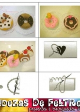 Miudezas de Feltro Felting Donuts and Rocambole/Portuguese