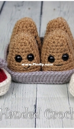 Left Handed Crocheter - Jennifer Adams - Chicken Nuggets