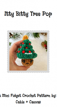 Cable and Canvas - Kate Hensinger - Itty Bitty Tree Pop