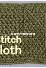 Jayda Institches - Moss Stitch Dishcloth - free