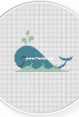 Daily Cross Stitch - Whale