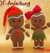 FantasticStitch - Strickglück - Anastasia Eisenberg - Gingerbread Boy and Girl - Pfefferkuchenmann und Pfefferkuchenmädchen - German