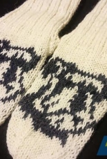 Schnauzer Socks by Milla H. -Eng.,Finnish-Free